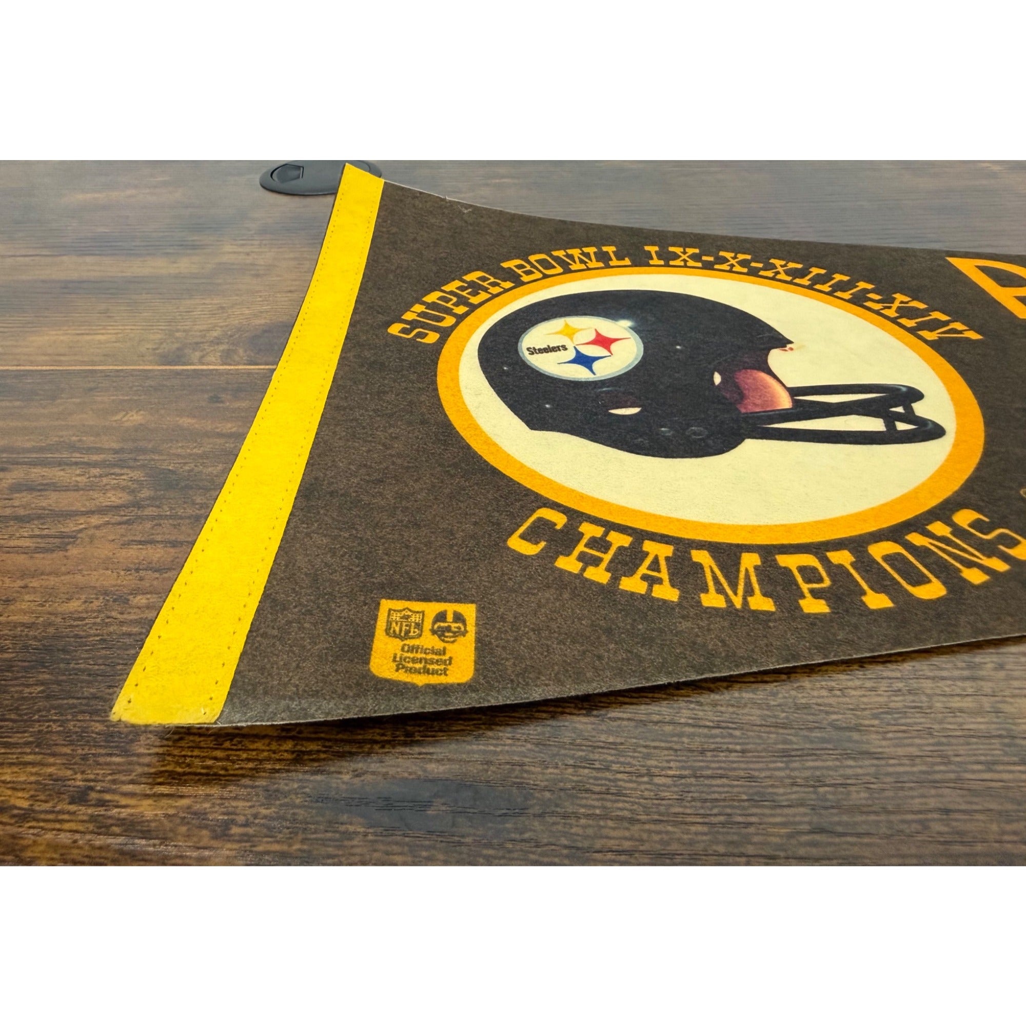 Vintage Pittsburgh Steelers Super Bowl Champions Felt Pennant
