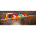Vintage Houston Texas Souvenir Felt Pennant Landmarks & Attractions 27" Long