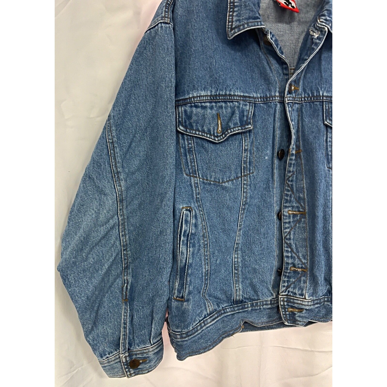 Vintage Mickey Mouse denim embroidered jacket size small
