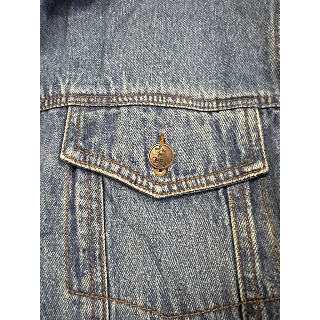 Vintage Mickey Mouse denim embroidered jacket size small