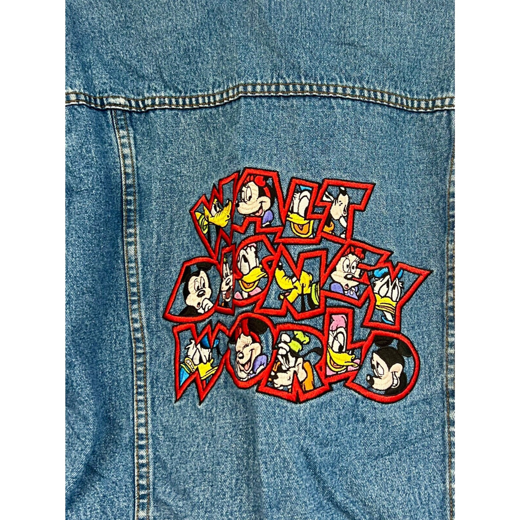 Vintage Mickey Mouse denim embroidered jacket size small