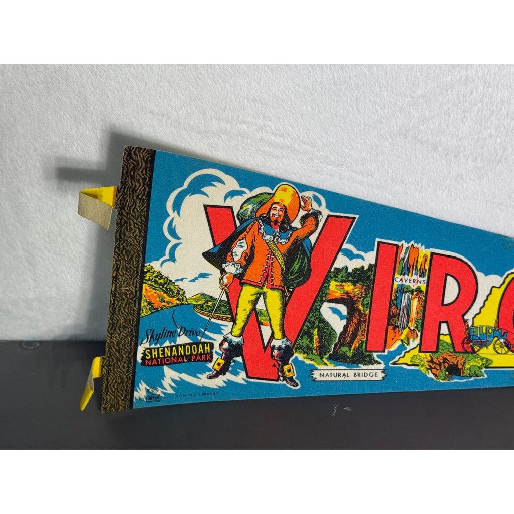 Vintage Virginia State pennant