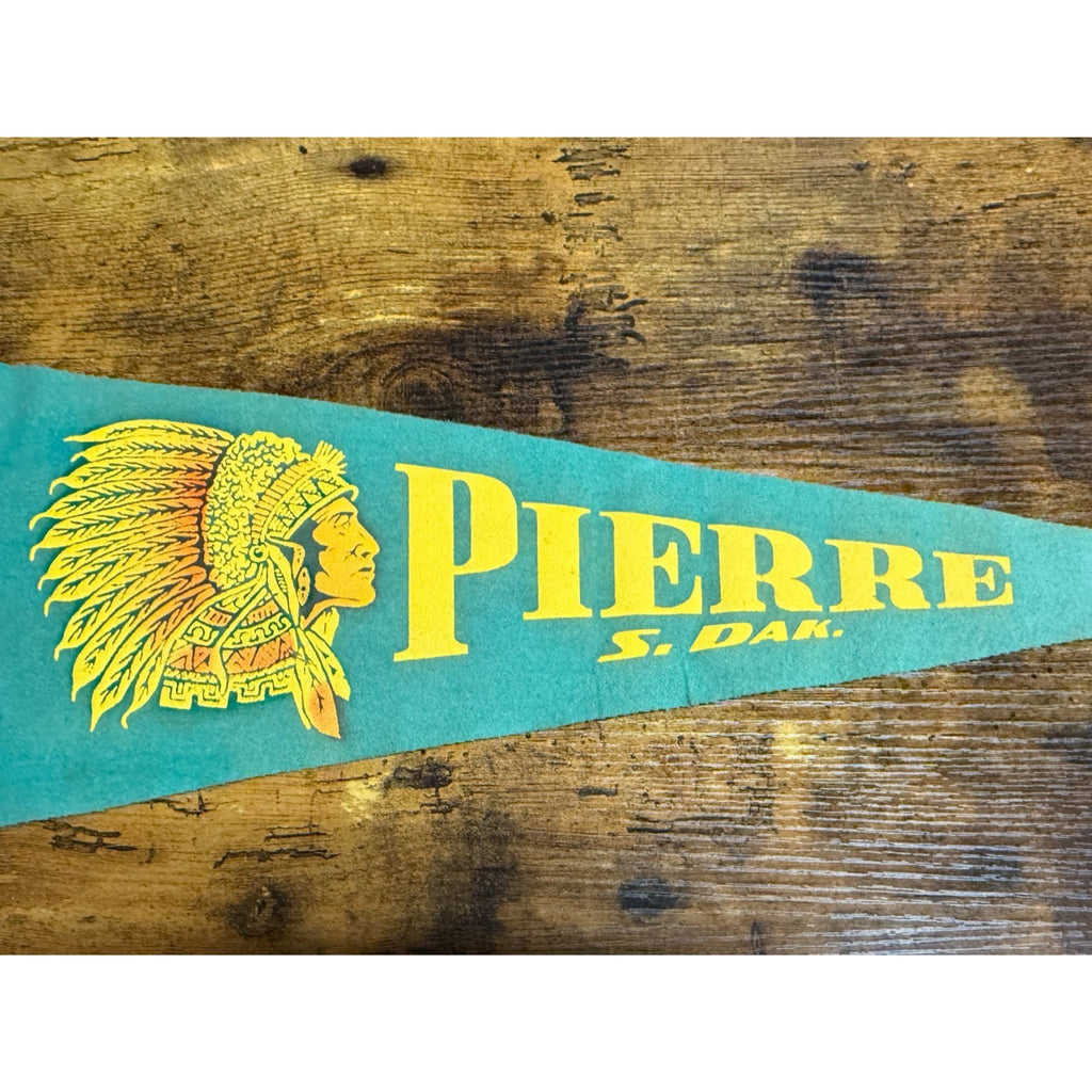 Vintage Pierre, S. Dak. pennant