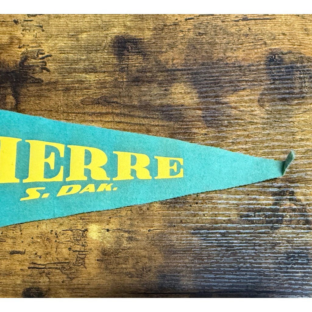 Vintage Pierre, S. Dak. pennant