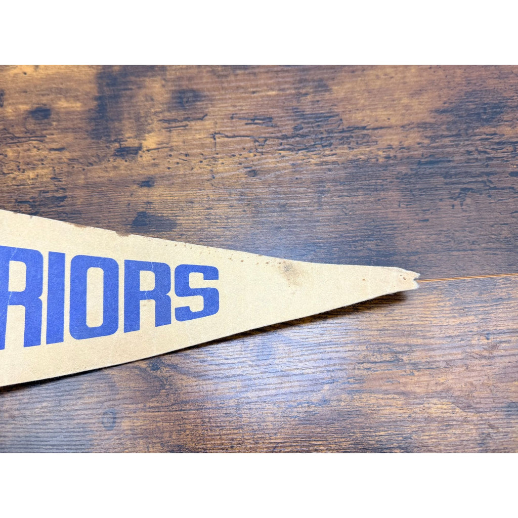 Golden State Warriors Vintage Felt Pennant With California & Basketball Logo