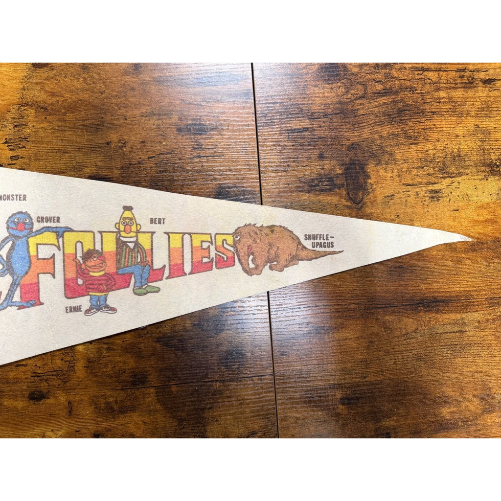 Vintage 1970's Muppets, Inc Ice Follies Sesame Street pennant