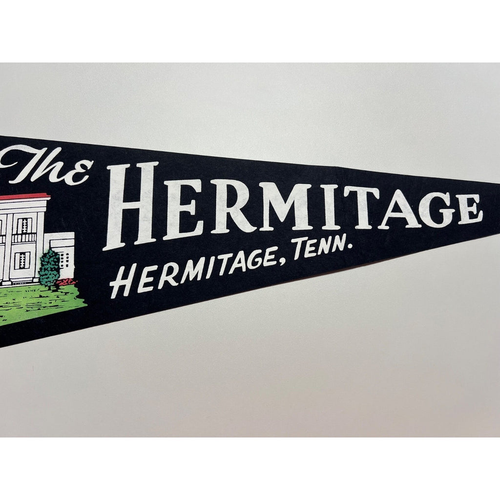 Vintage "The Hermitage" Hermitage, Tennessee pennant