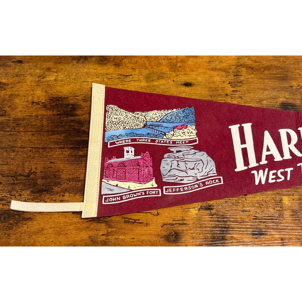Vintage Harper's Ferry West, West Virginia pennant