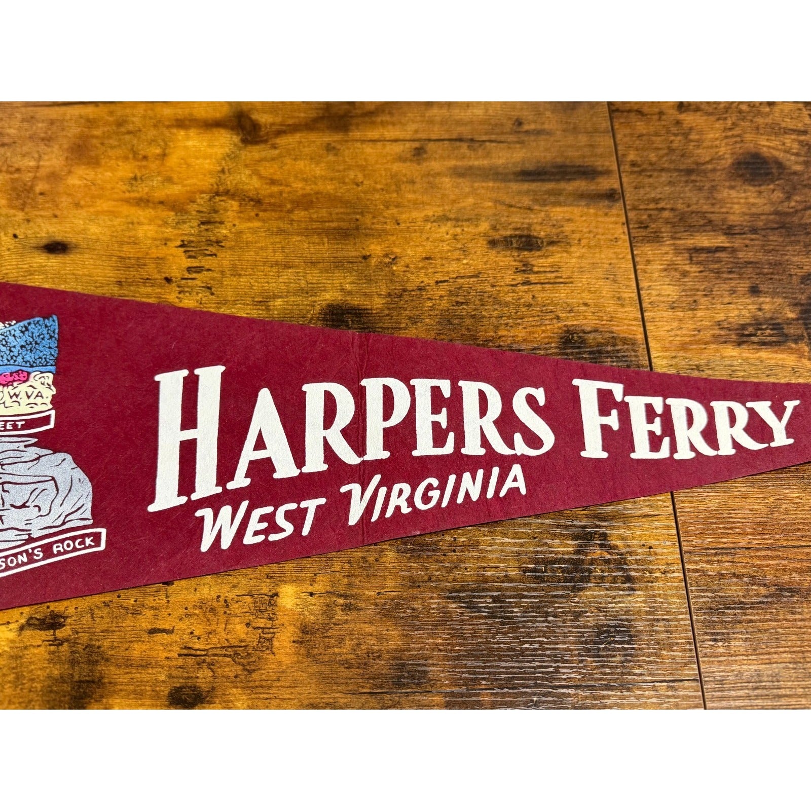 Vintage Harper's Ferry West, West Virginia pennant