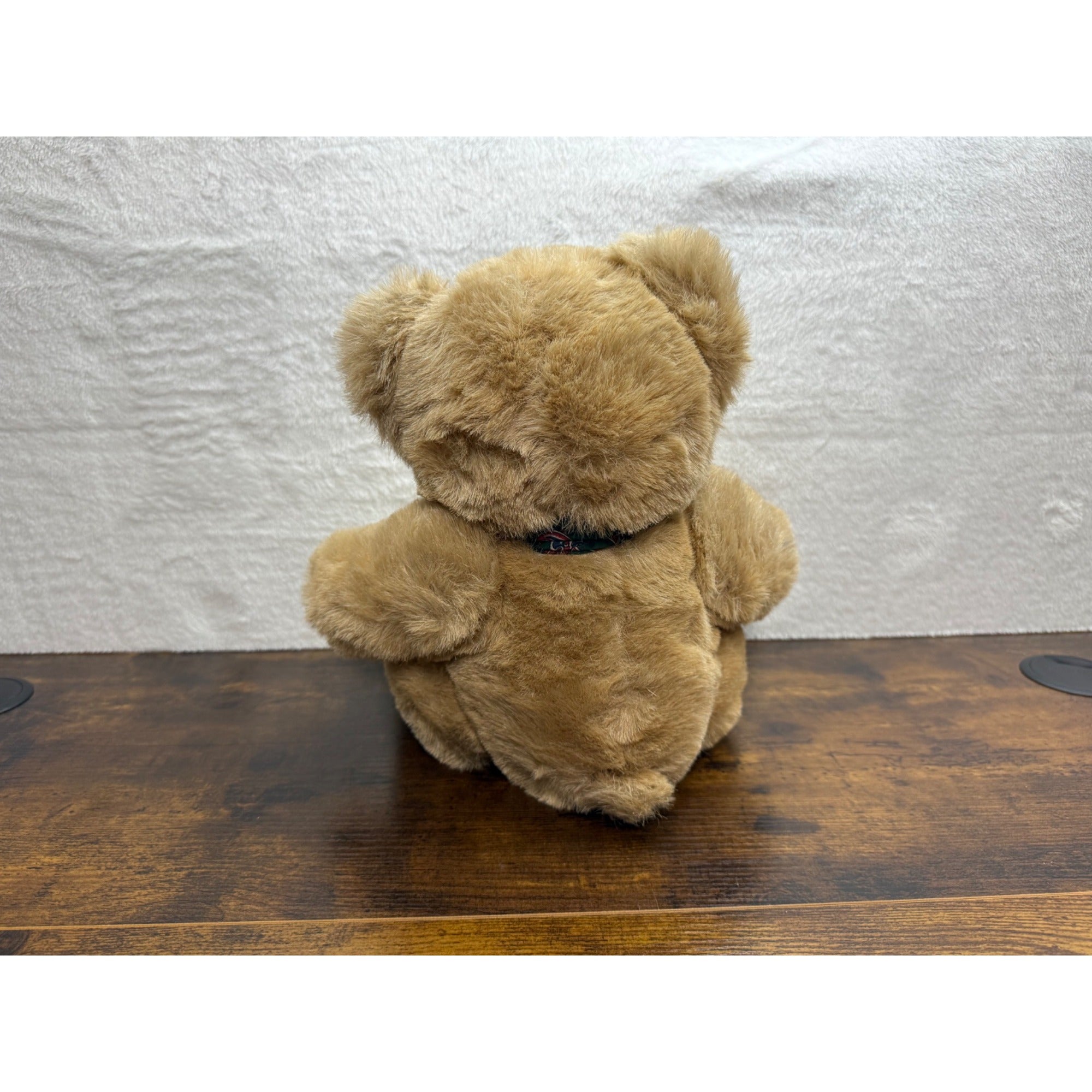 1989 Dakin Limited Edition Teddy Bear With Green Paisley Bow Plush Collectible