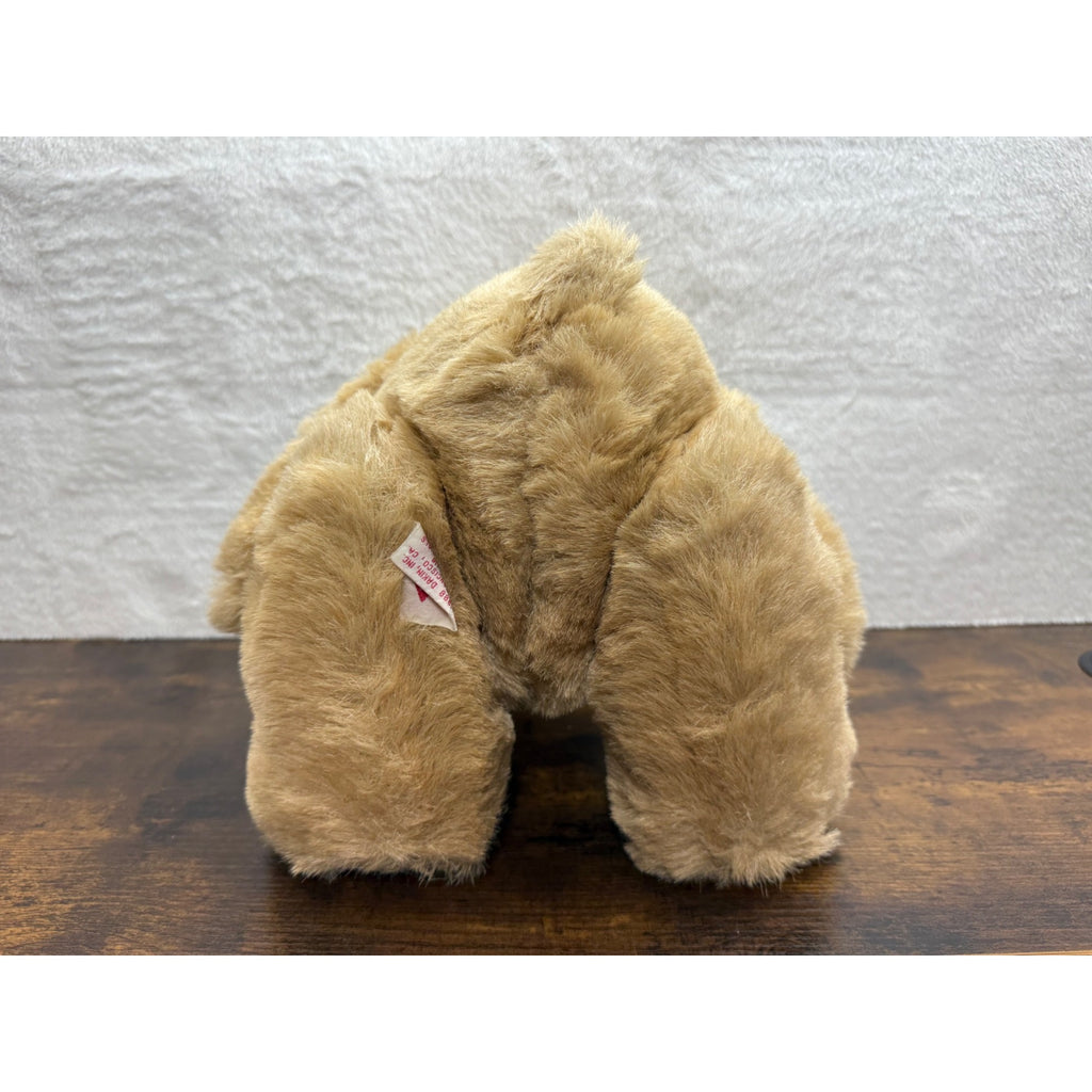 1989 Dakin Limited Edition Teddy Bear With Green Paisley Bow Plush Collectible