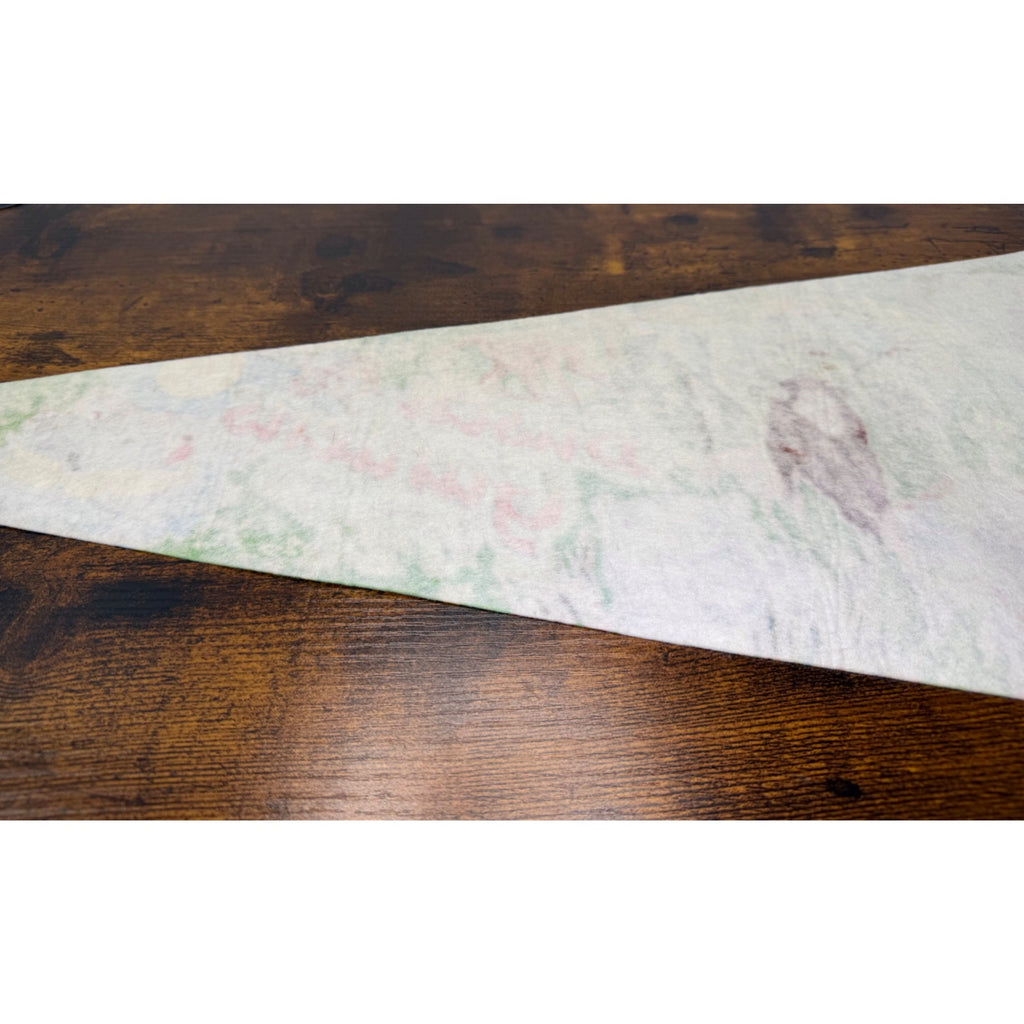 Vintage Busch Gardens Tampa Florida Souvenir Felt Pennant With Animals