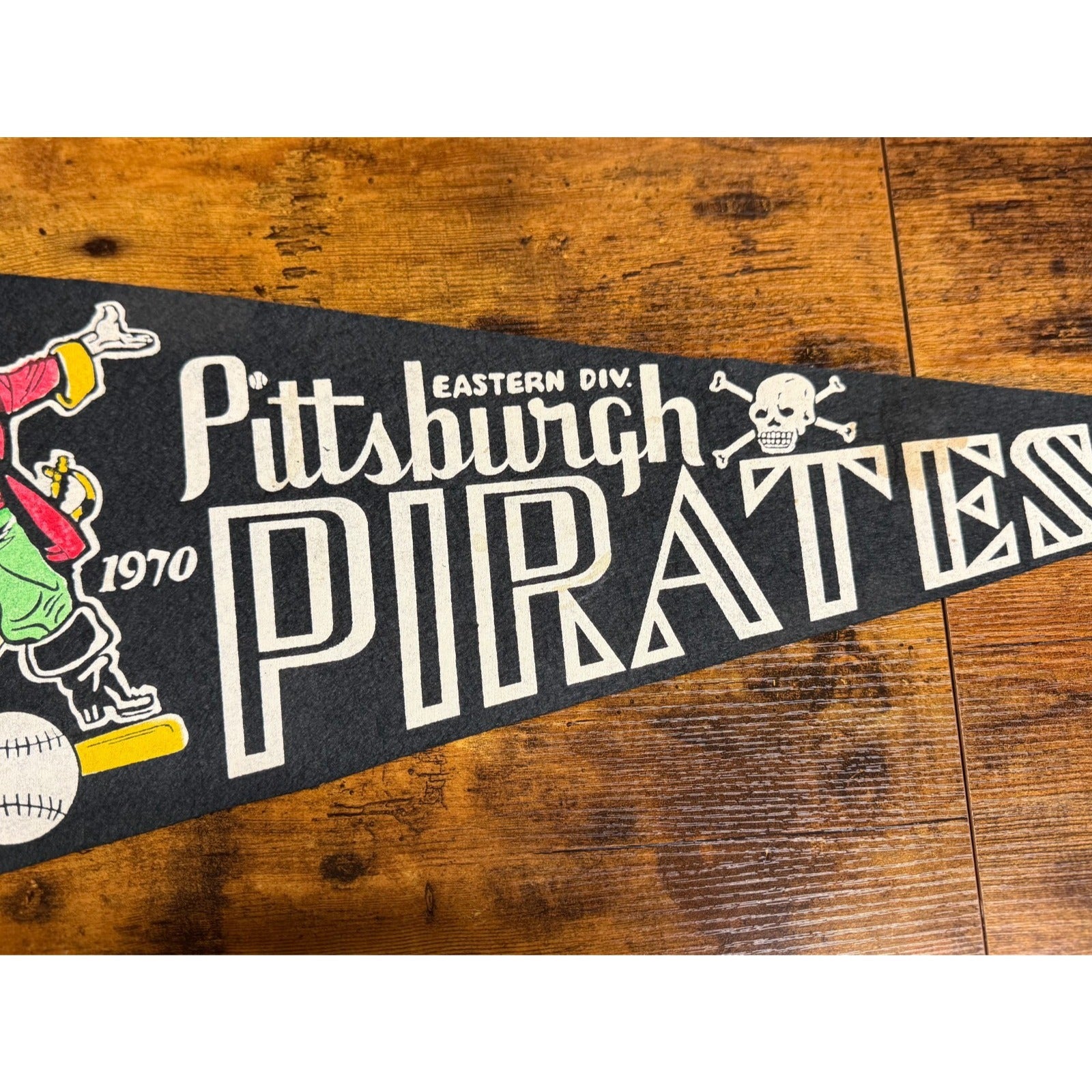 Vintage 1970 Pittsburgh Pirates pennant National League Champions roster