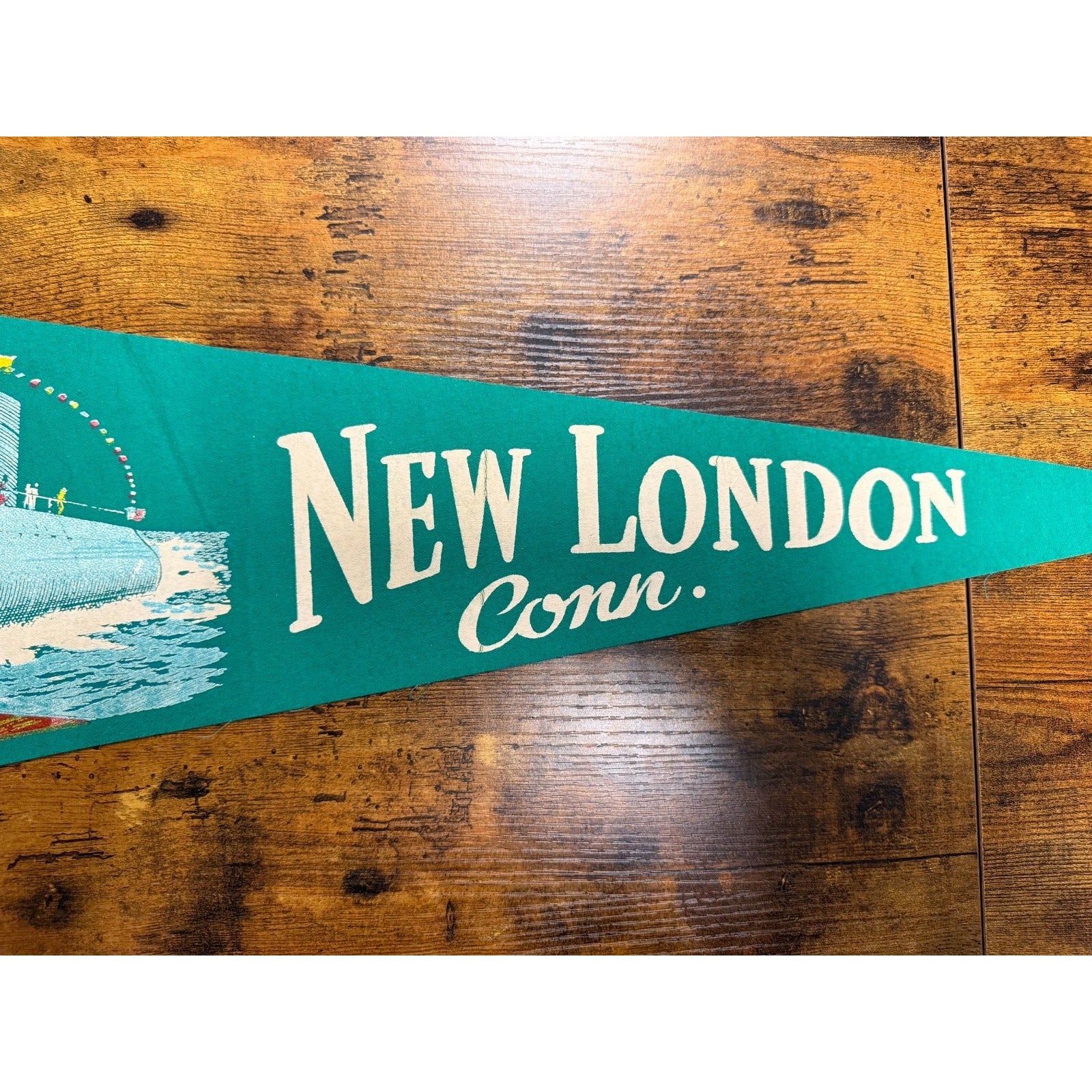 Vintage New London, Connecticut pennant