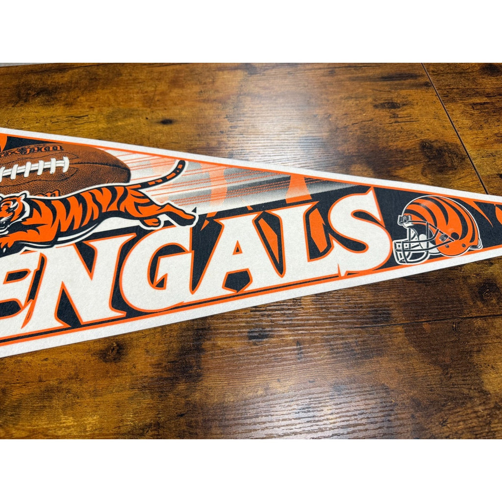 Vintage 90's NFL Cincinnati Bengals pennant