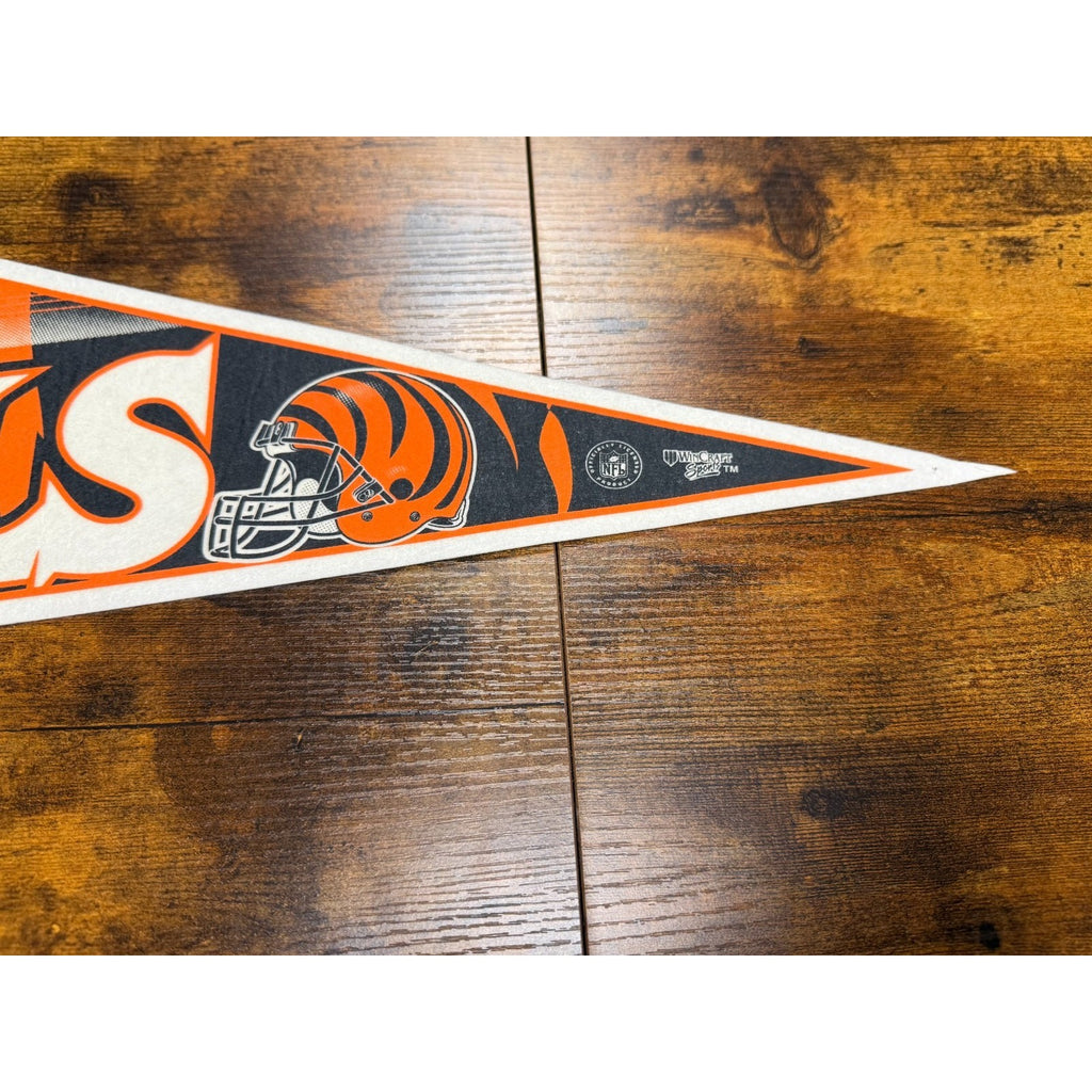 Vintage 90's NFL Cincinnati Bengals pennant