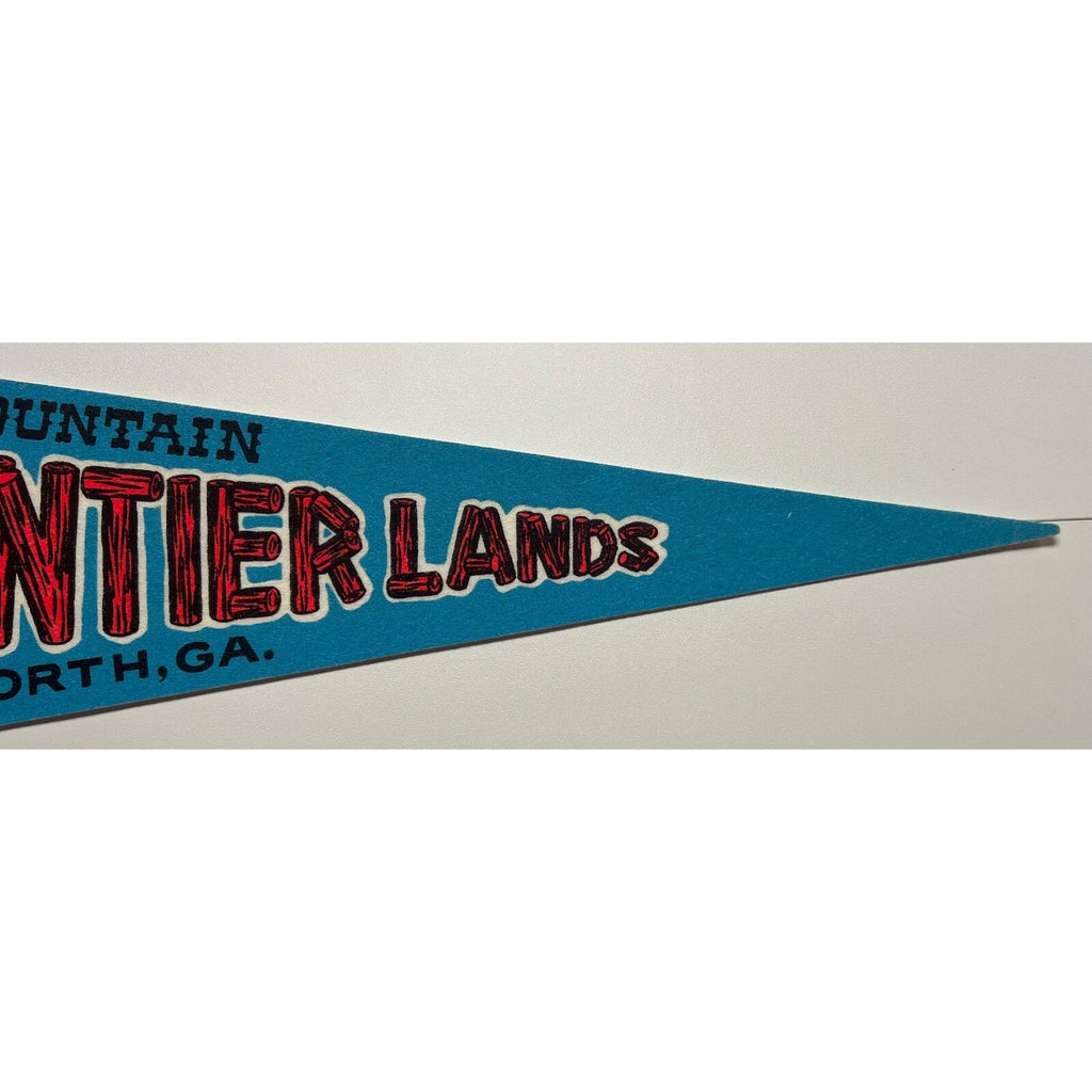 Vintage Souvenir Felt Pennant Fort Mountain Frontier Lands Chatsworth GA