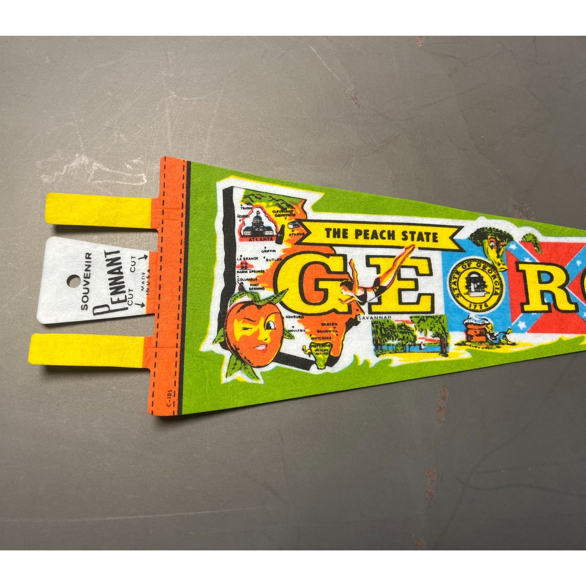 Vintage Georgia graphic pennant