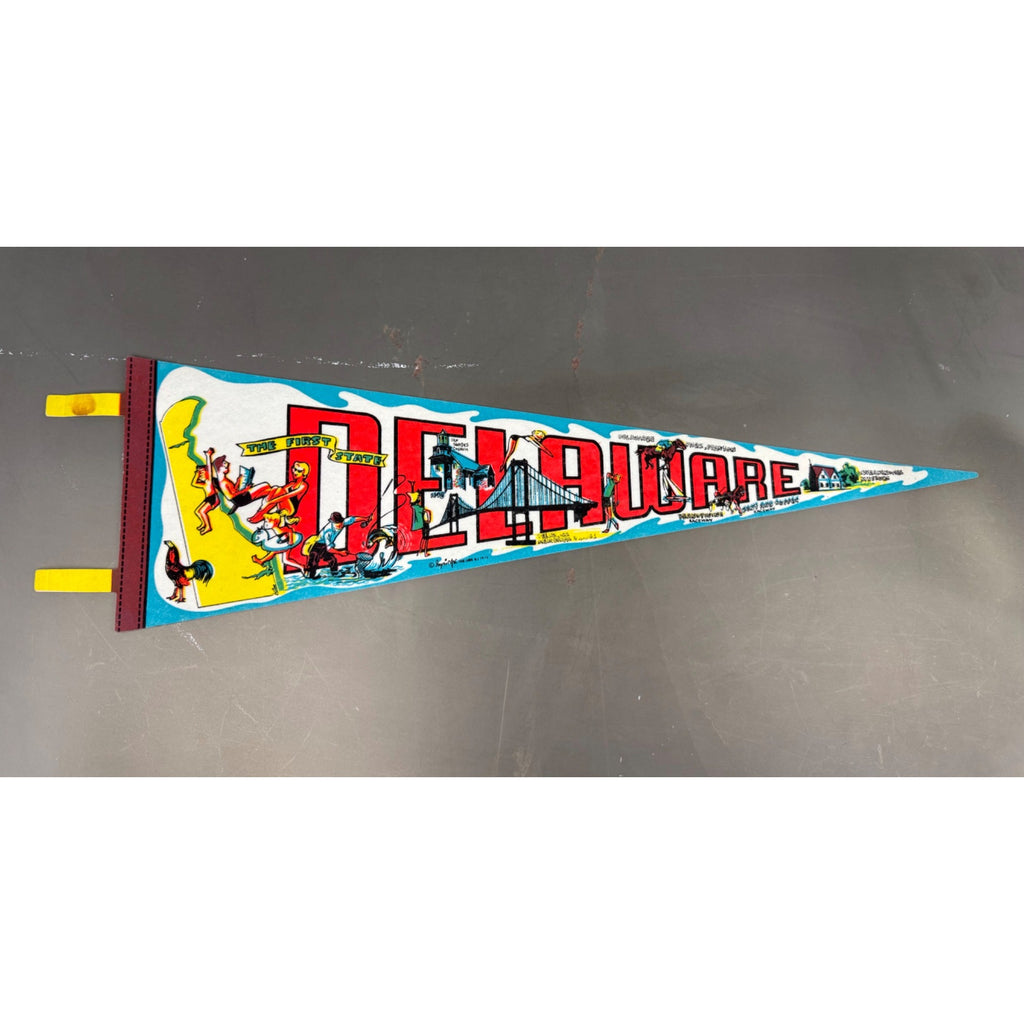 Vintage Delaware state pennant