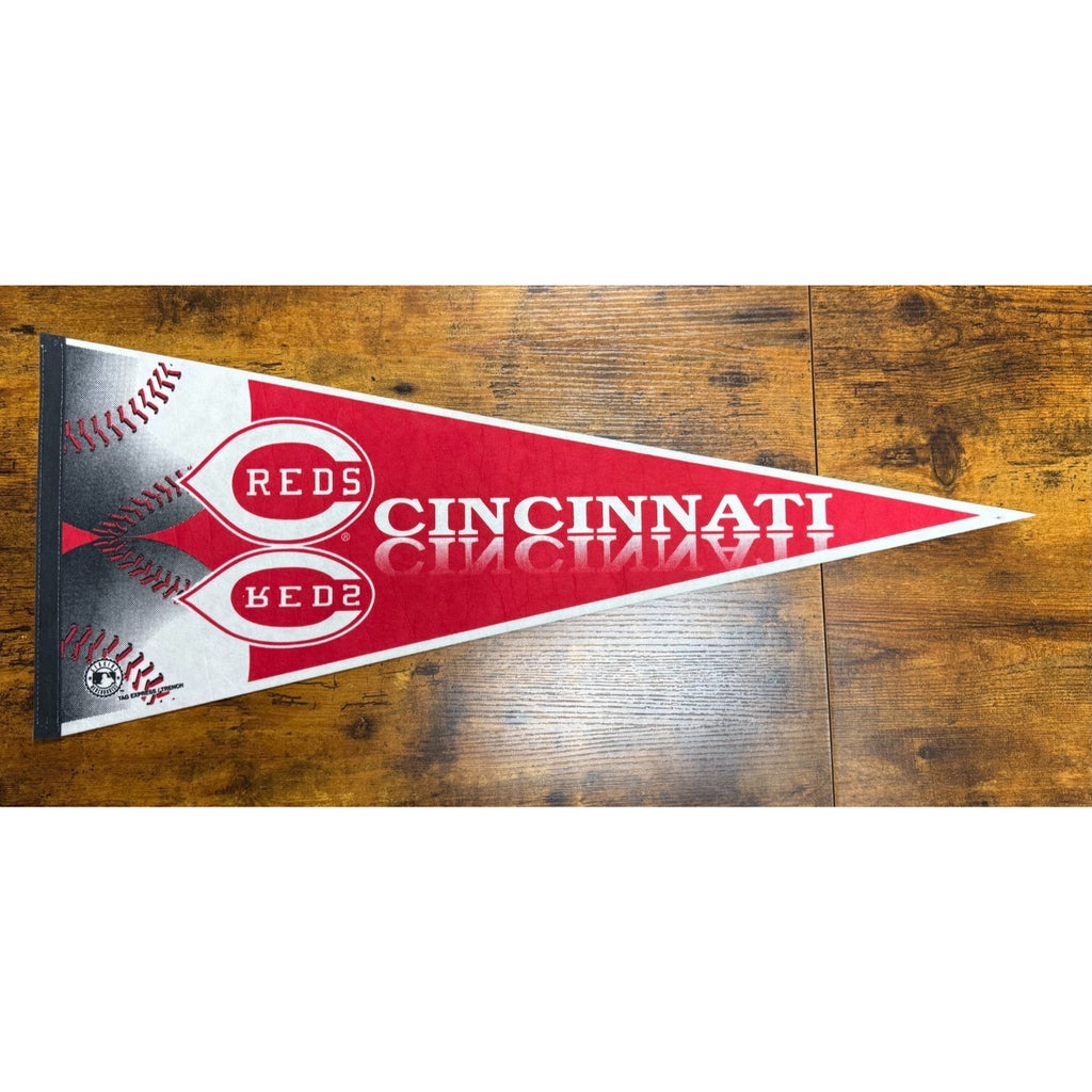 Vintage Cincinnati Red baseball pennant