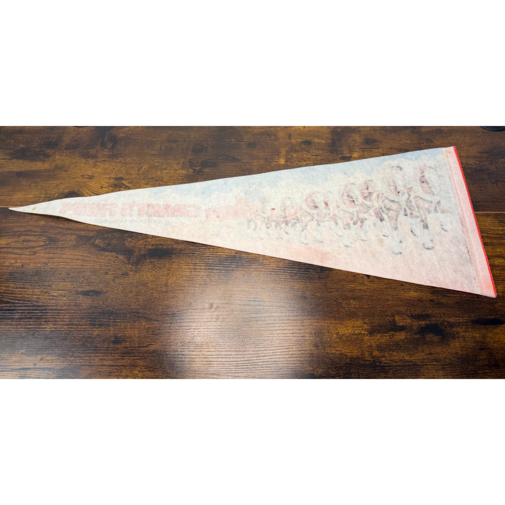 Vintage Grants Farm St. Louis Missouri Souvenir Felt Pennant With Clydesdales