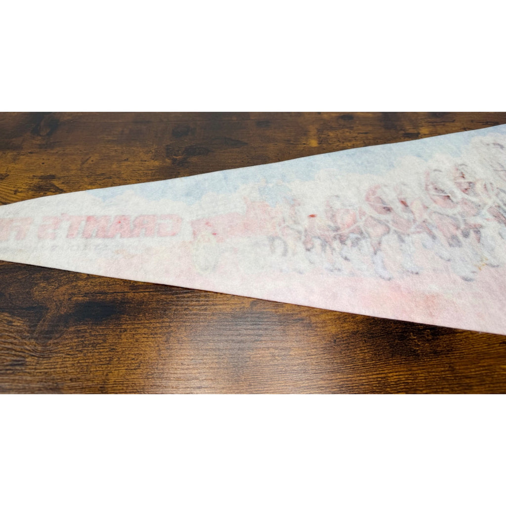 Vintage Grants Farm St. Louis Missouri Souvenir Felt Pennant With Clydesdales