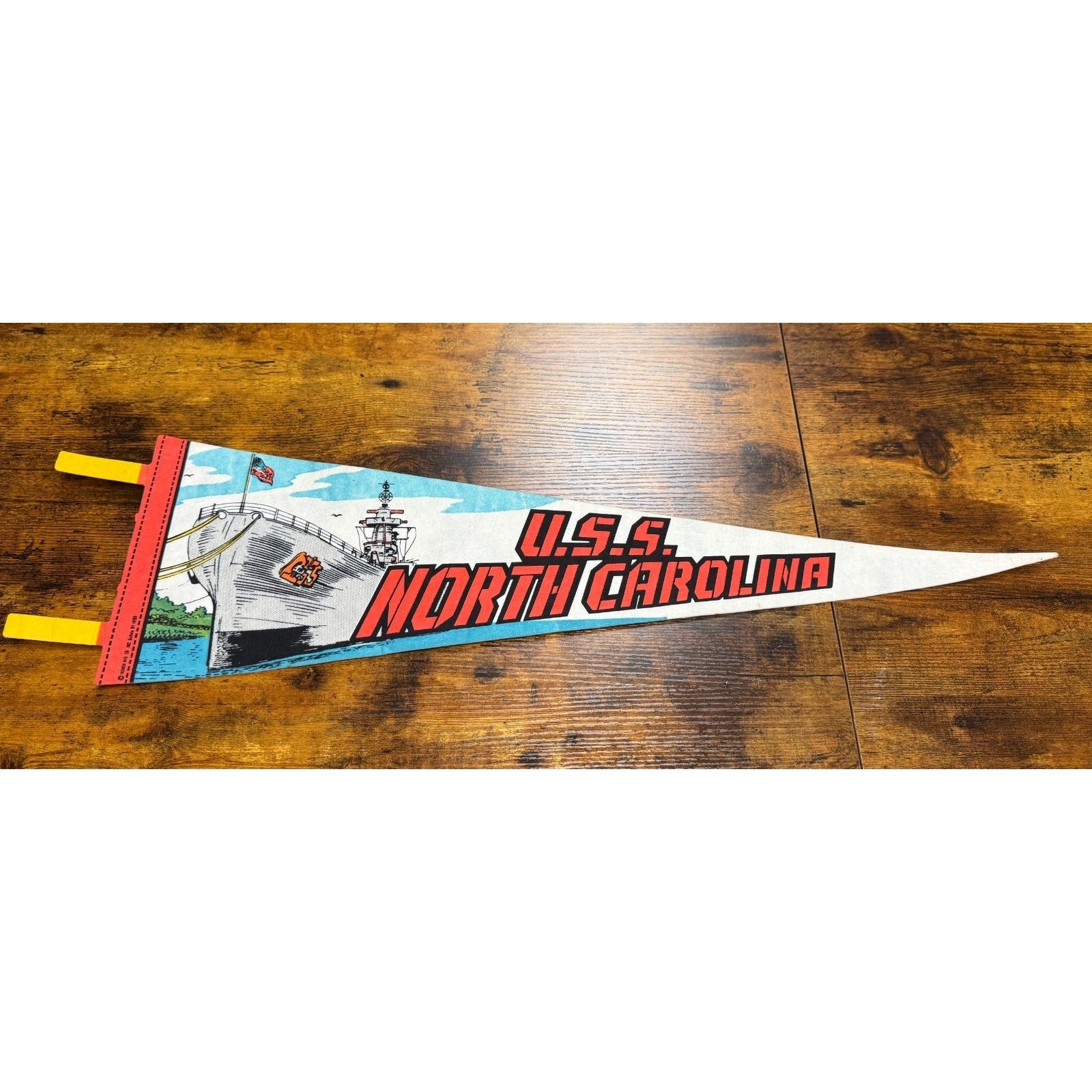 Vintage U.S.S. North Carolina pennant
