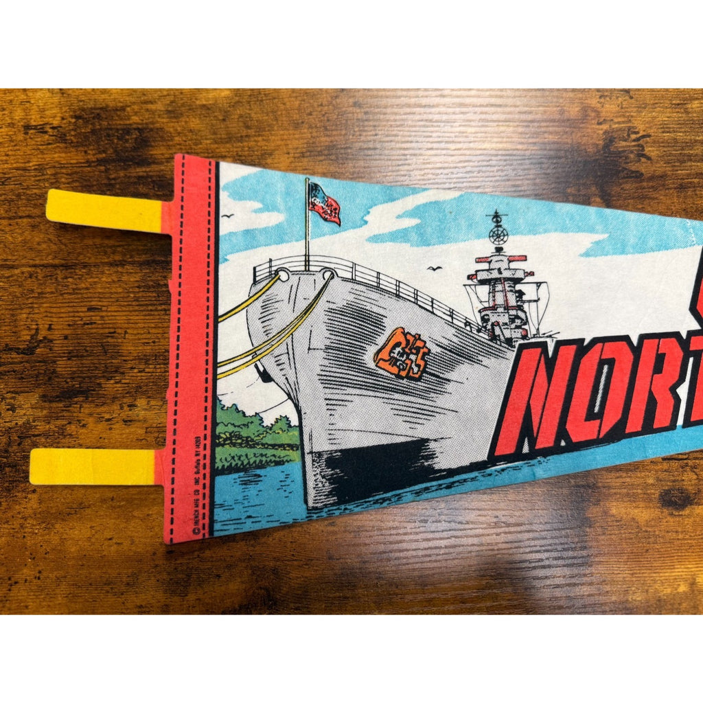 Vintage U.S.S. North Carolina pennant