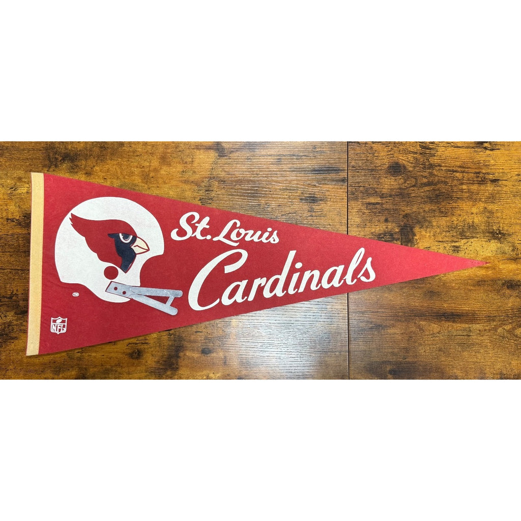 NFL St. Louis Cardinals Football  Vintage 30" Pennant 2 Bar Helmet