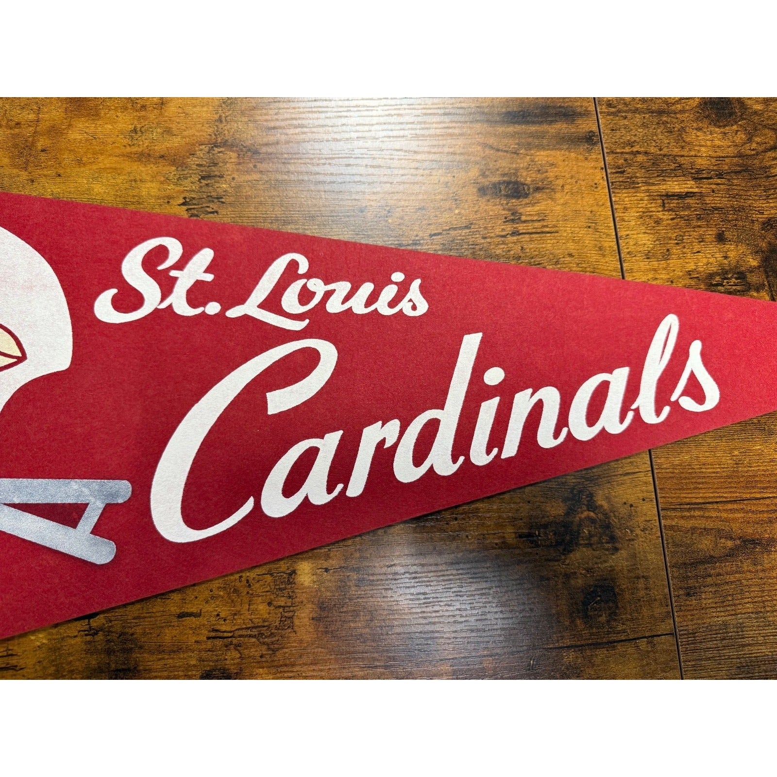 NFL St. Louis Cardinals Football  Vintage 30" Pennant 2 Bar Helmet