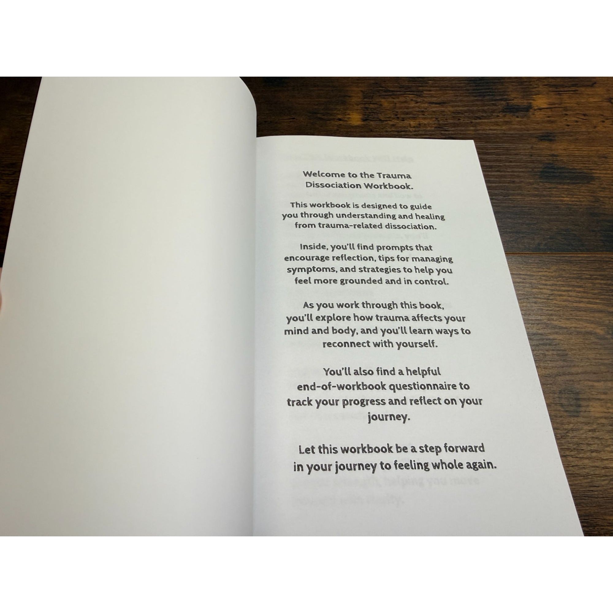 Trauma Dissociation Workbook With Prompts Tips & Strategies