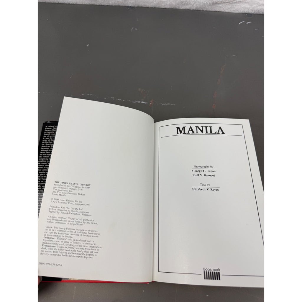 Manila: The Times Travel Library Hardcover Book 1990 Edition Bookmark Publishing