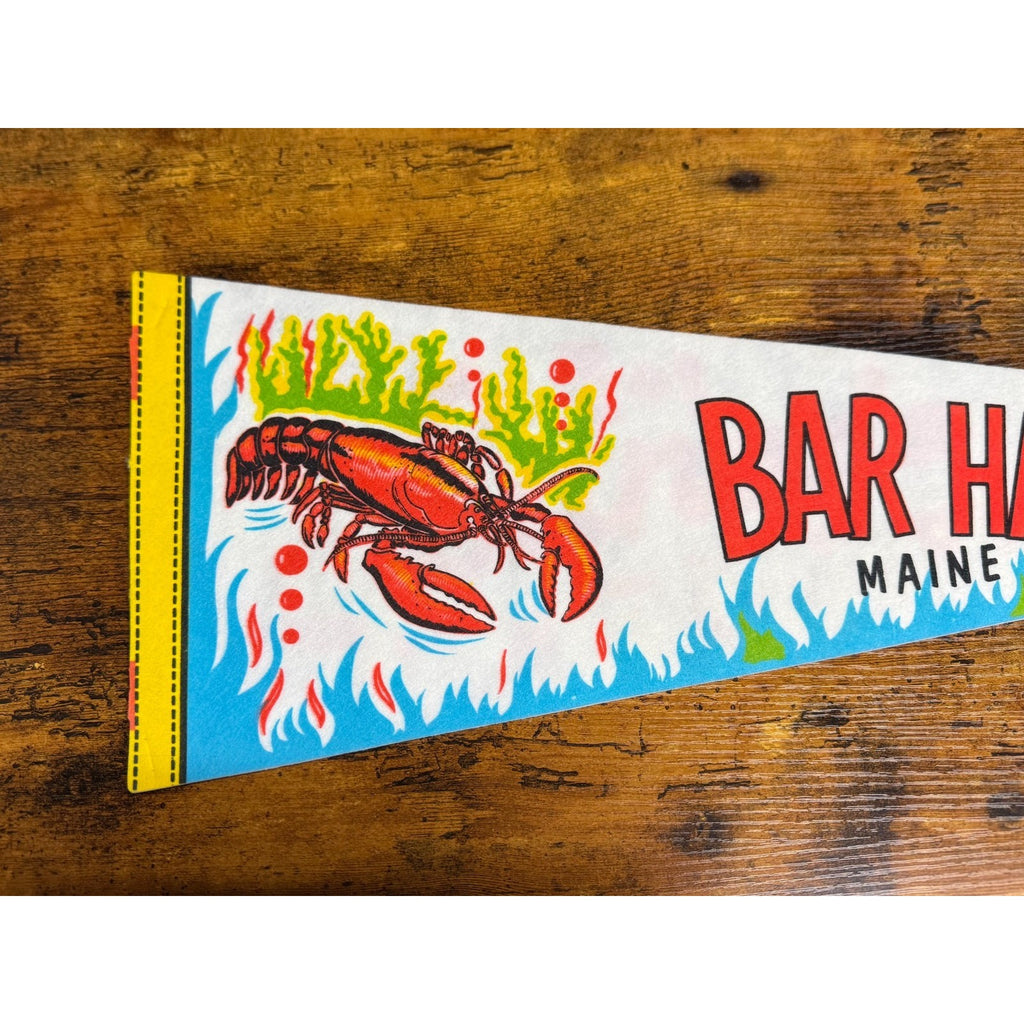 Vintage Bar Harbor, Maine pennant