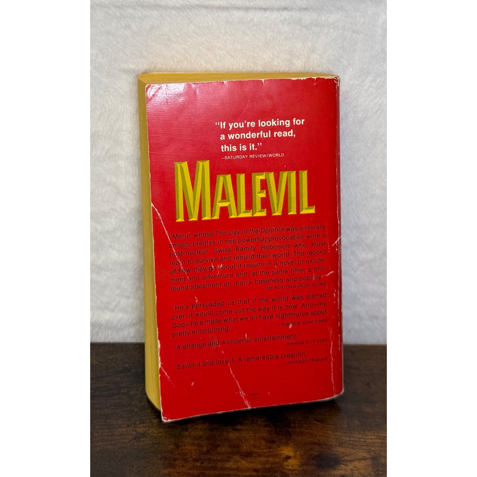 Malevil By Robert Merle Paperback Post-Apocalyptic Novel Warner Library 1974
