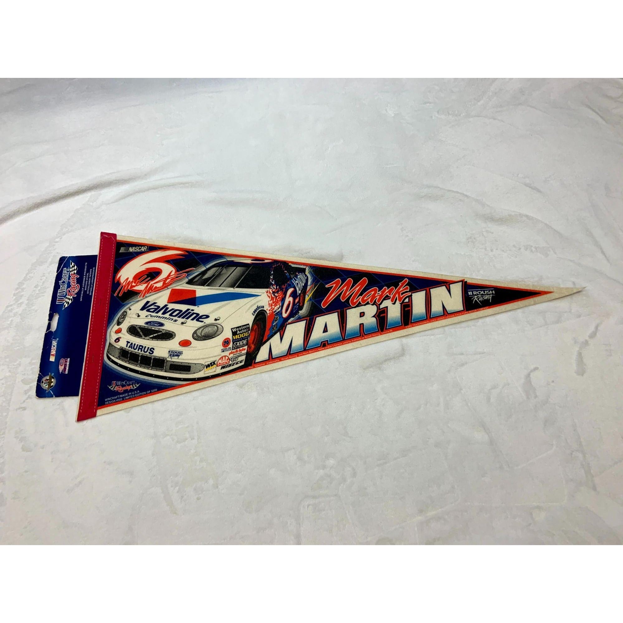 Vintage Mark Martin pennant