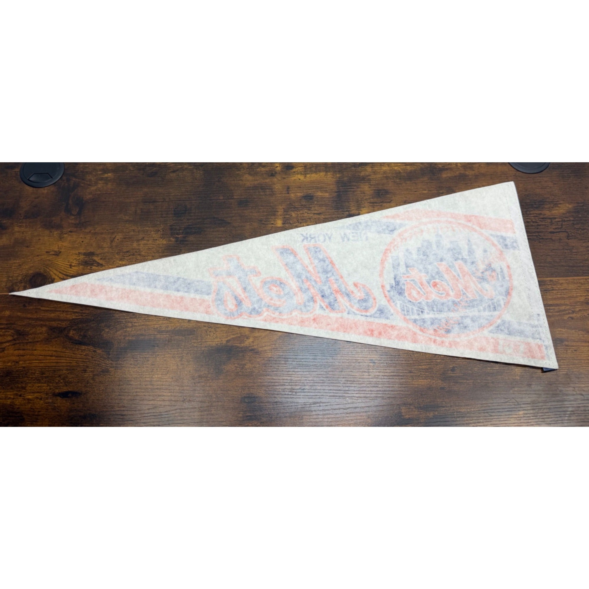 New York Mets MLB Vintage Felt Pennant Logo Sports Memorabilia 29.5 inches