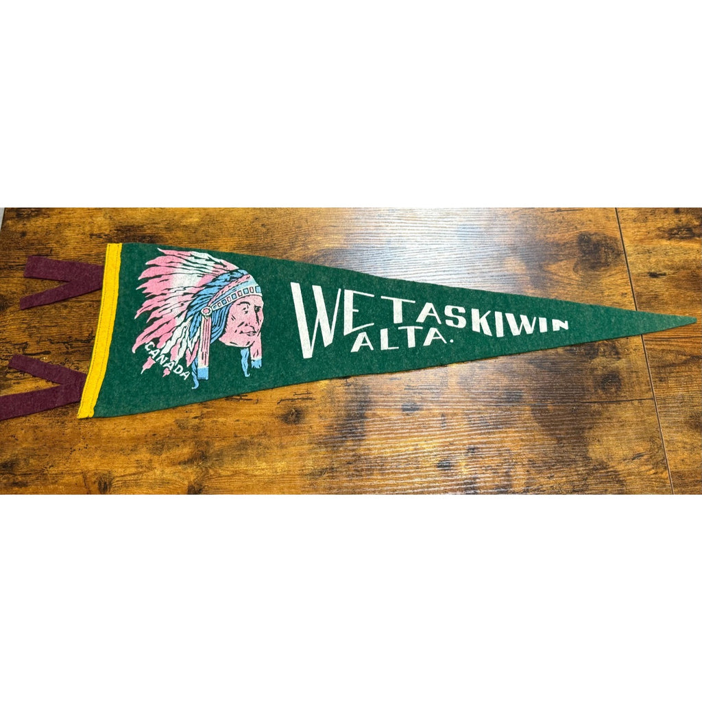 Vintage Wetaskiwin Alta., Canada pennant
