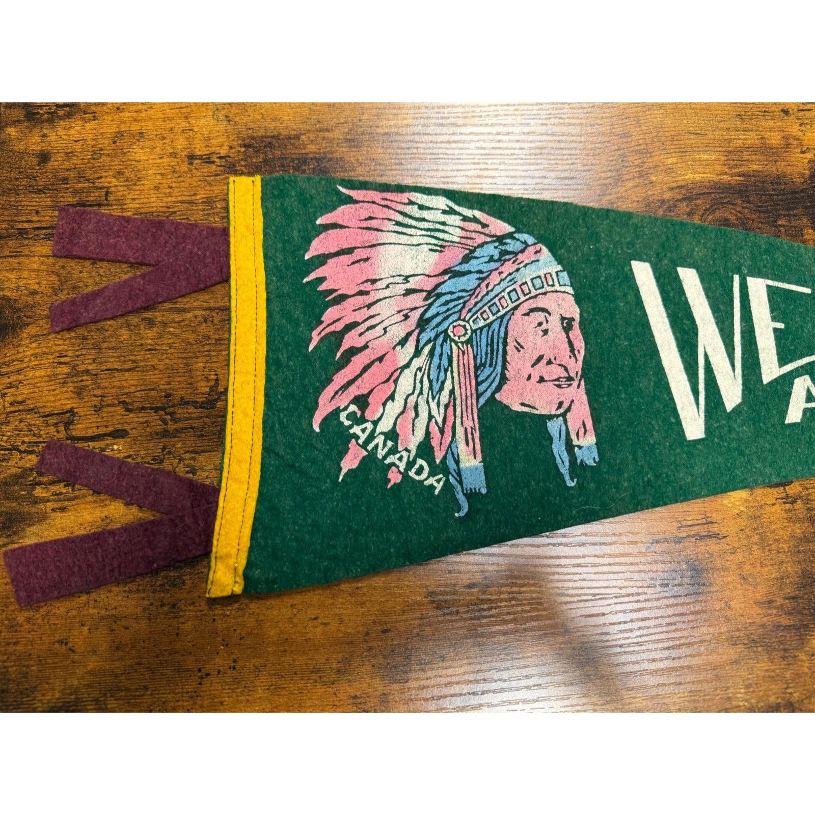 Vintage Wetaskiwin Alta., Canada pennant