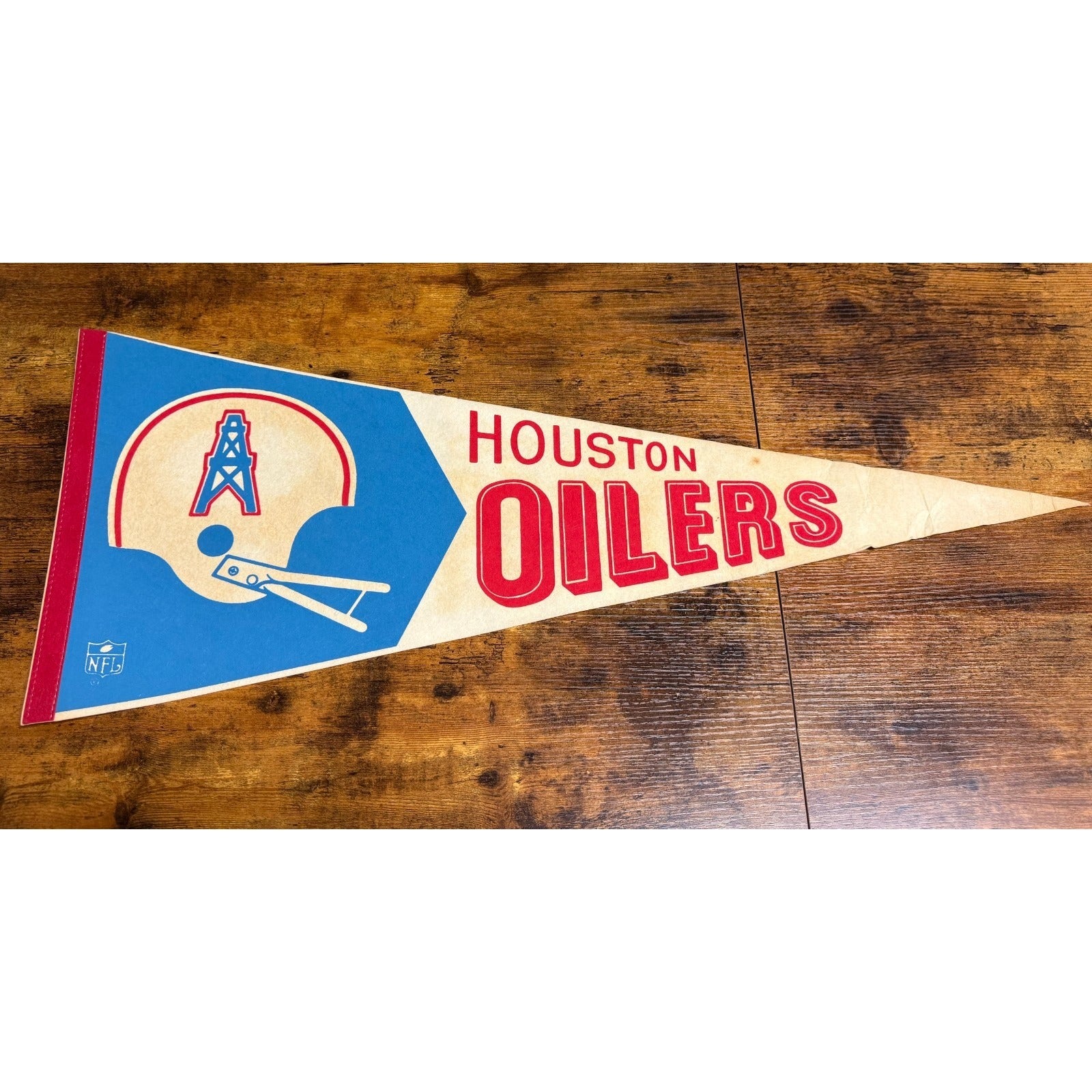 Vintage NFL Houston Oilers pennant