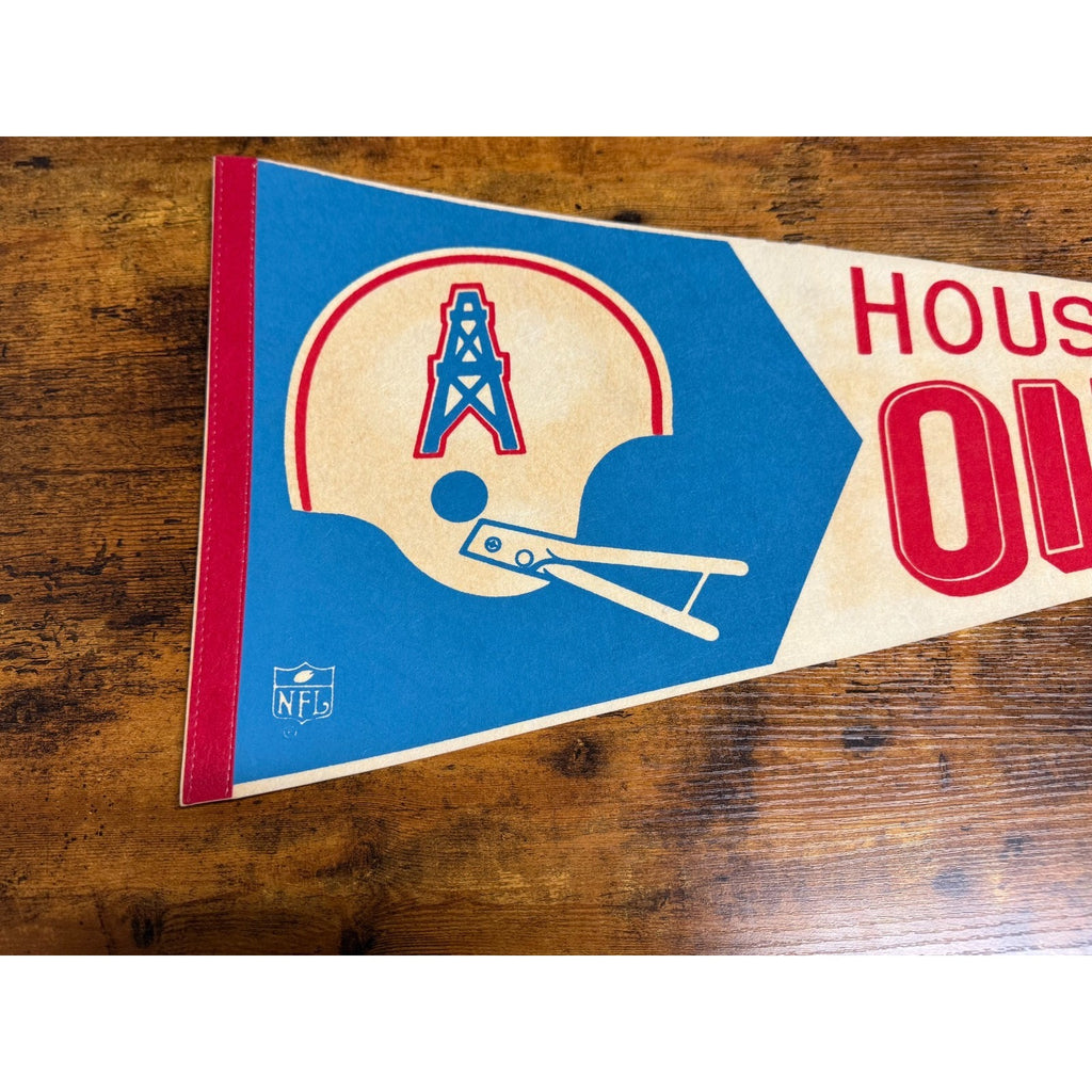 Vintage NFL Houston Oilers pennant