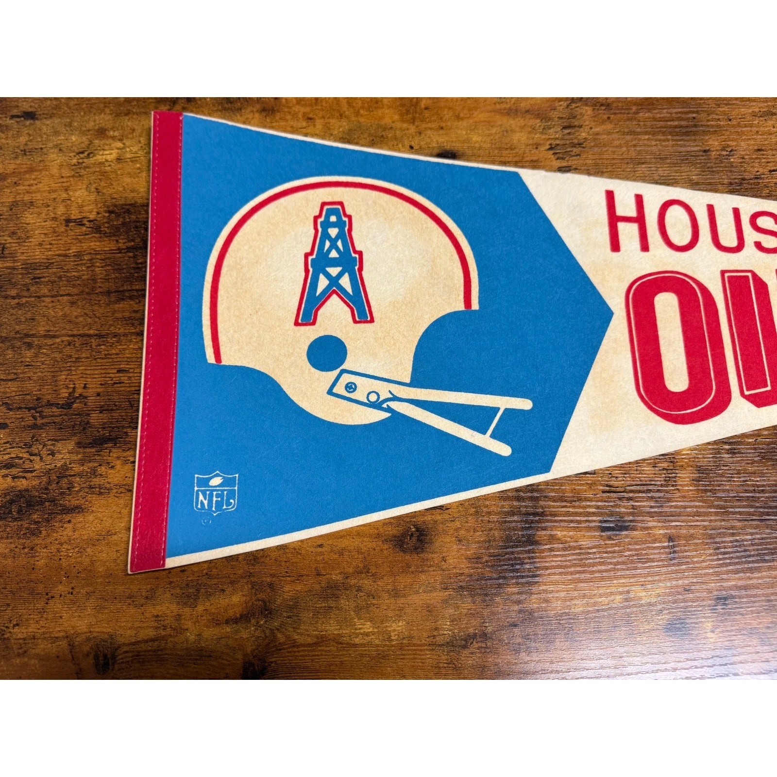 Vintage NFL Houston Oilers pennant