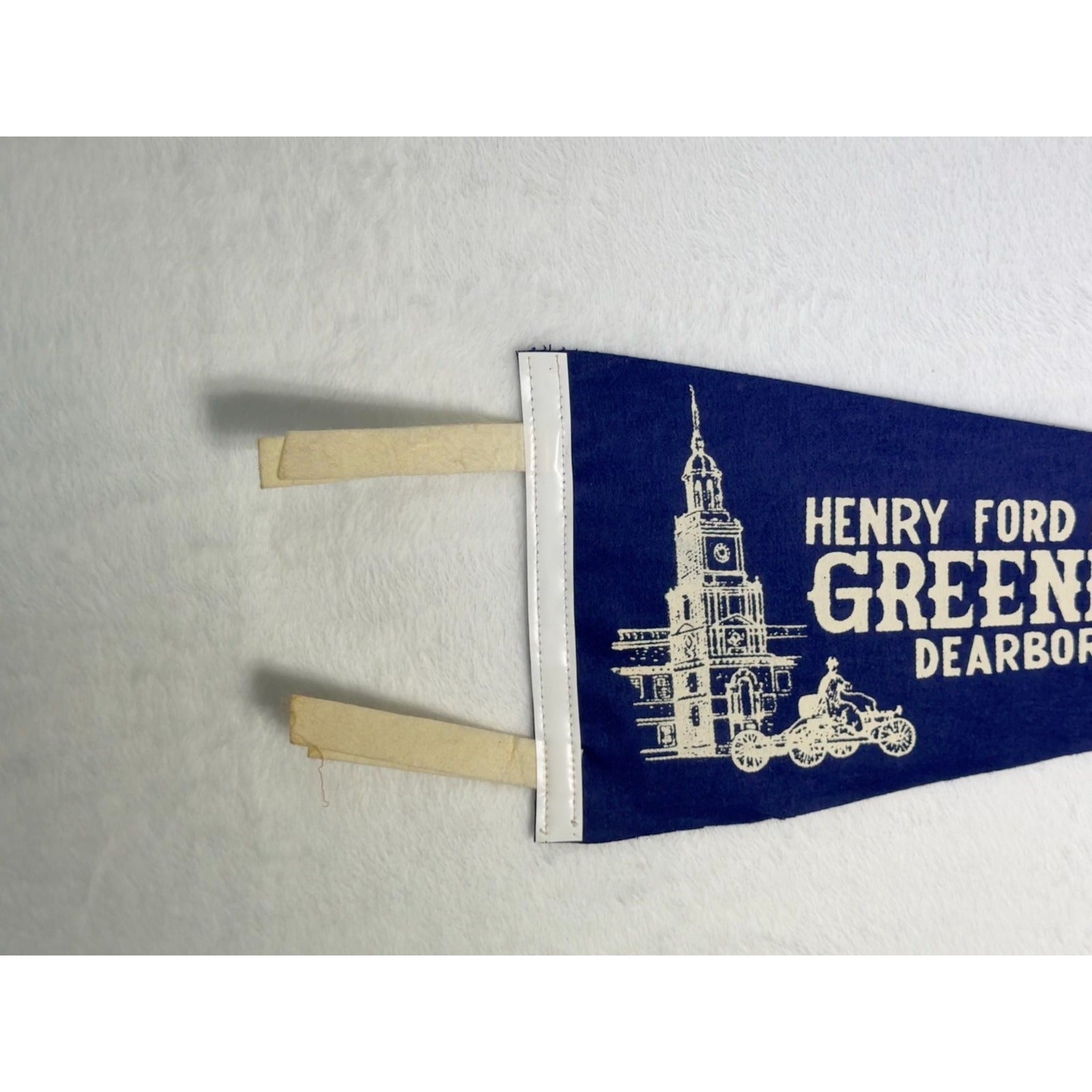 Vintage Henry Ford Museum and Greenfield Village Dearbor, Michigan pennant