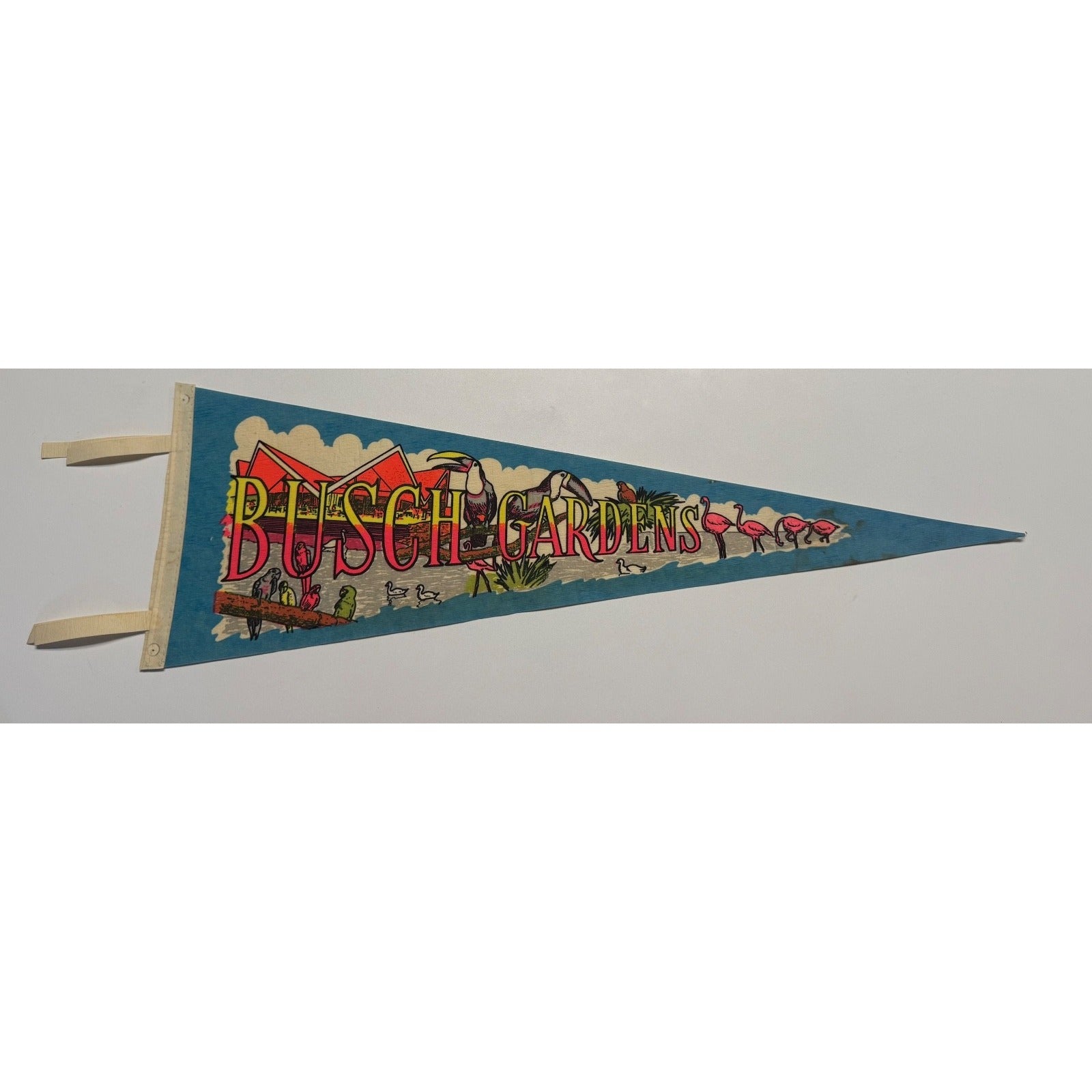 Vintage Busch Gardens pennant