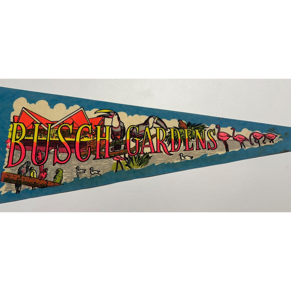 Vintage Busch Gardens pennant