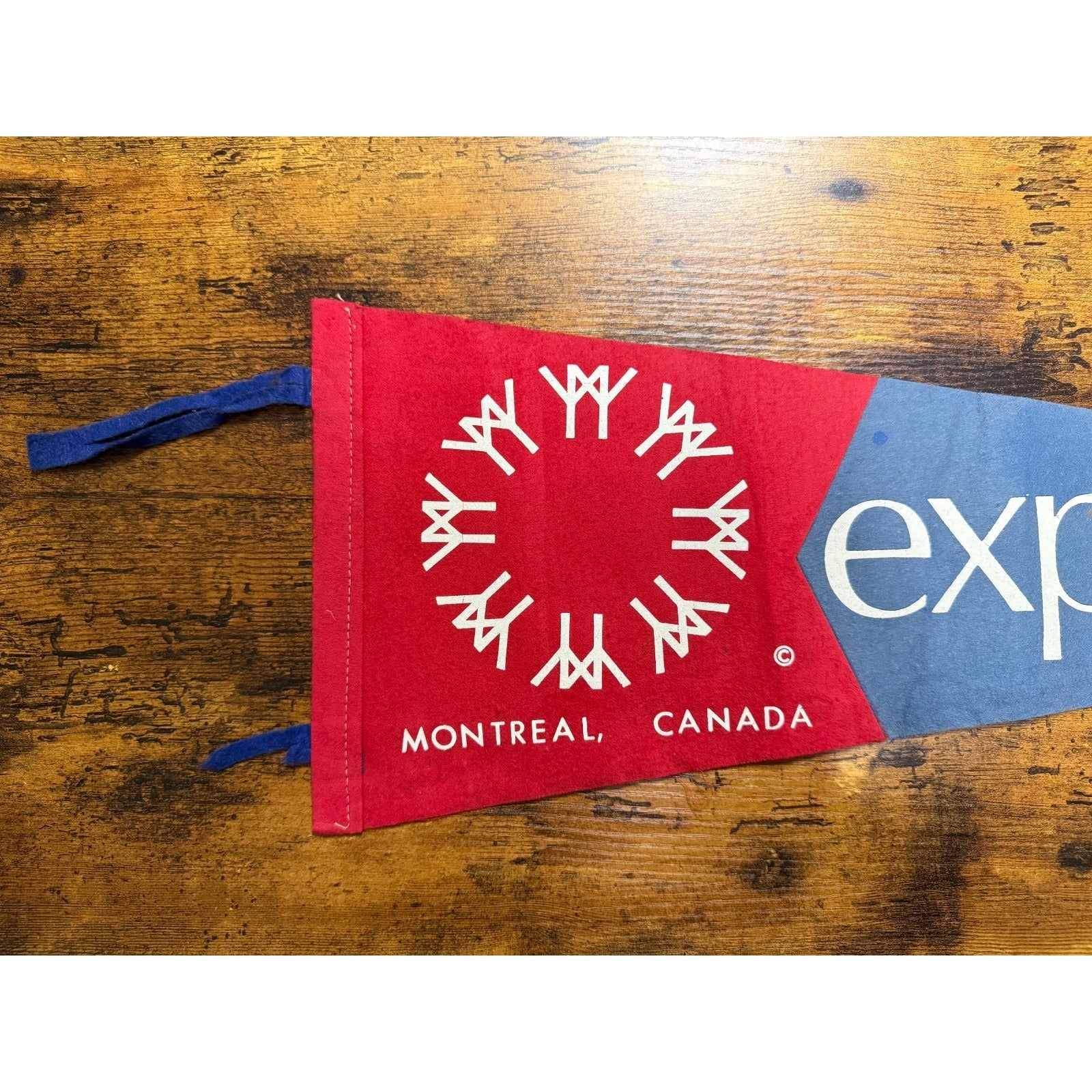Vintage Expo '67 Montreal, Canada pennant