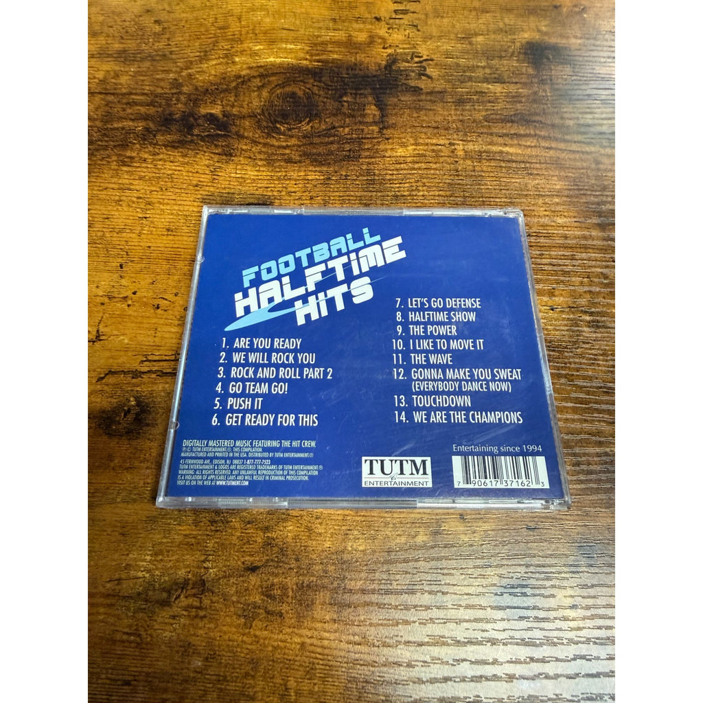 Football Halftime Hits CD By The Hit Crew Featuring Classic Stadium Anthems