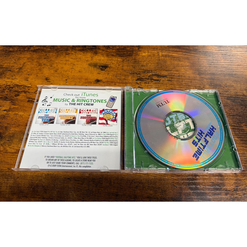 Football Halftime Hits CD By The Hit Crew Featuring Classic Stadium Anthems