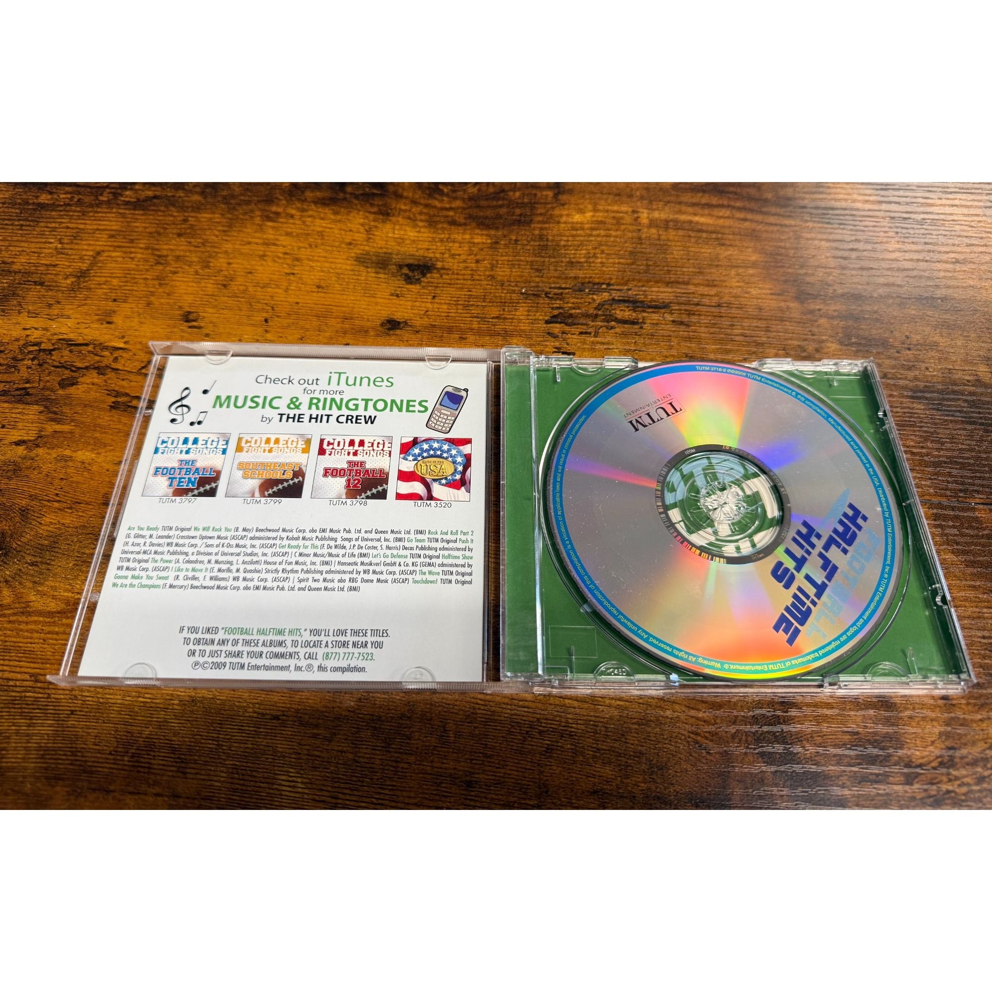 Football Halftime Hits CD By The Hit Crew Featuring Classic Stadium Anthems