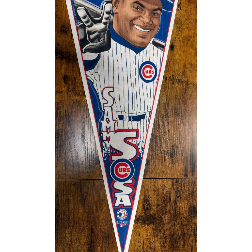 Vintage 1998 Chicago Cubs NL MVP Sammy Sosa pennant