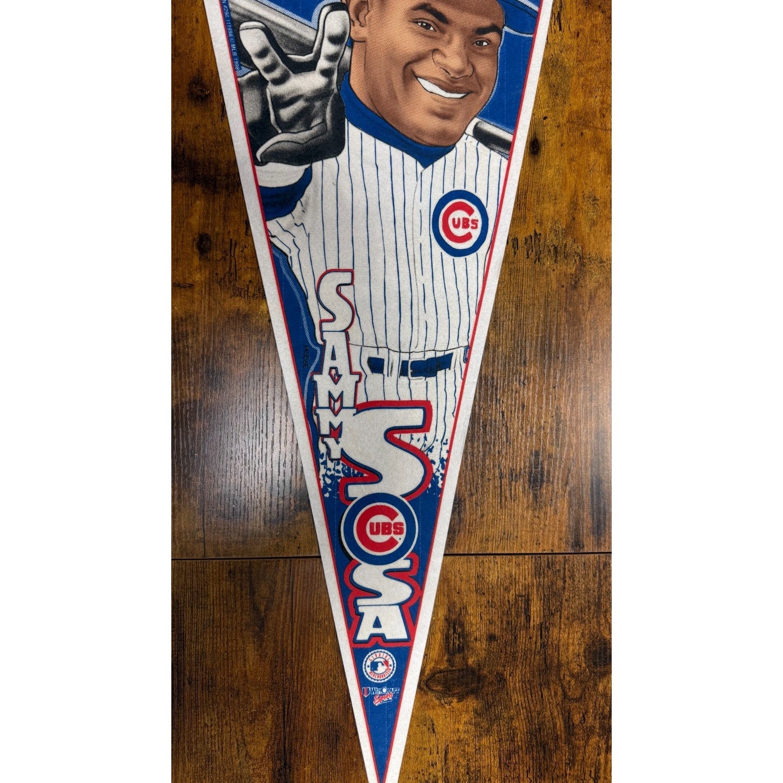 Vintage 1998 Chicago Cubs NL MVP Sammy Sosa pennant